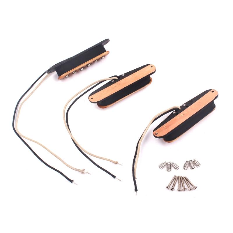 3 шт. HL148/HL150/HL152 Комплект сингловых звукоснимателей из клена для грифа, середины, бриджа Гитарные аксессуары