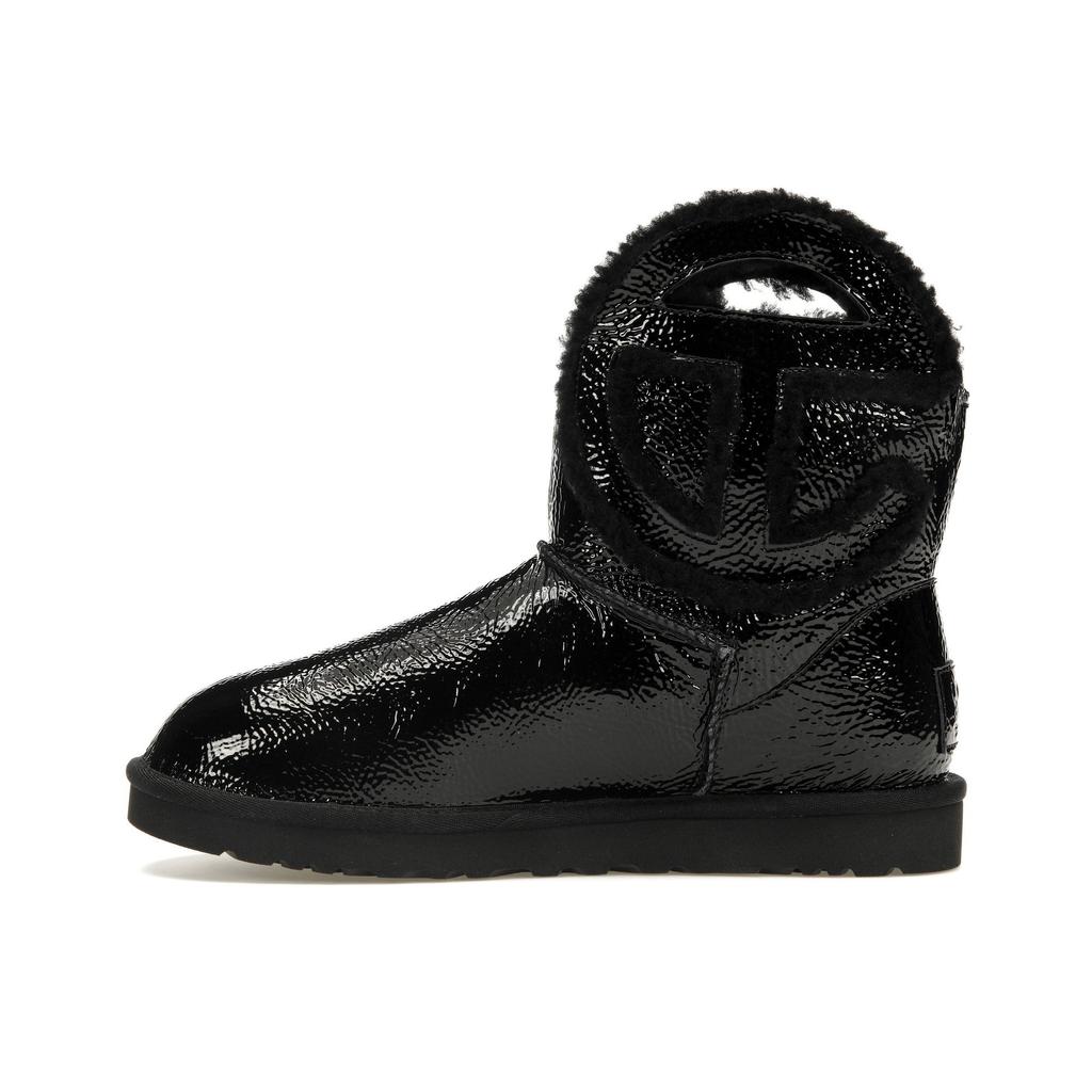 Telfar x UGG Лого Мини Ботинки Крэкл - Черные Мужские Кроссовки 1155790-BLK