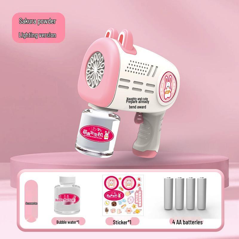 Unicorn Electric Bubble Maker: Kids' Automatic Light-Up Bubble Gun Gift