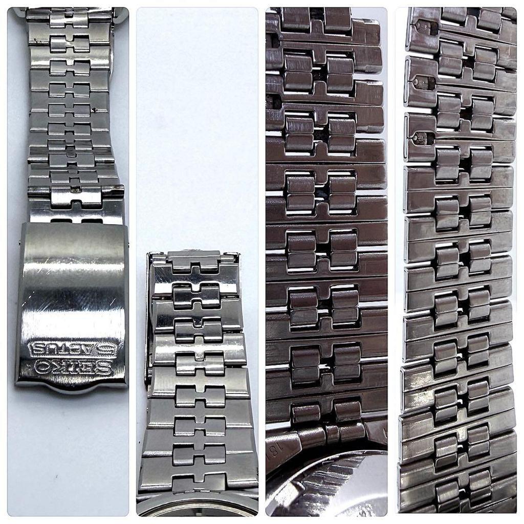 SEIKO WorKing Seiko 5ACTUS SS 23 Jewels Automatic Silver Dial Bracelet Vintage Watch 6106-7520 Day-Date