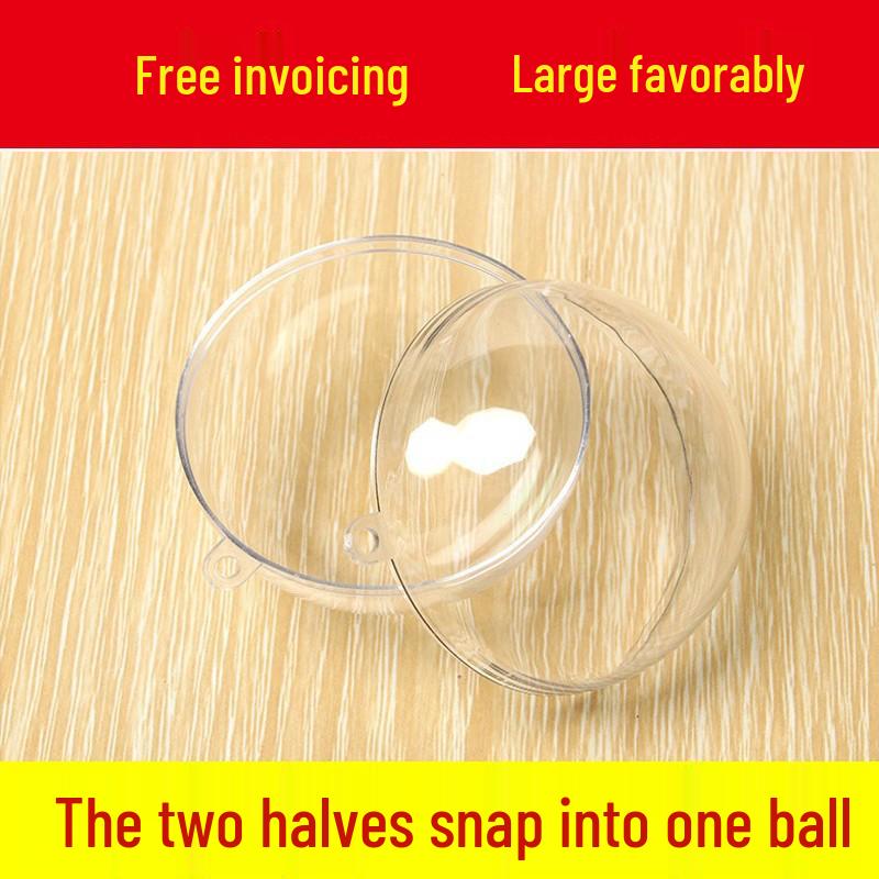 Прозрачный пластиковый акриловый шар 3-25 см для свадебного и рождественского украшения