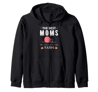 Лучшая мамочка собирает пряжу крючком своими руками Craft Zip Hoodie