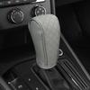 Car Shift Handle Cover PU Leather Non-Slip Wear-resistant Shift Knob Decor Protective Cover Universal Car Interior Accessories