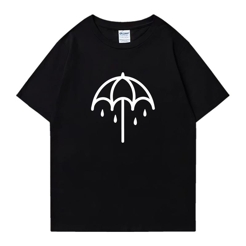 Umbrella Bring Me The Horizons Metal Washed Oversized Tshirt Street Hip Hop 100 Cotton Unisex Unisex Short Sleeve Tshirts Unisex