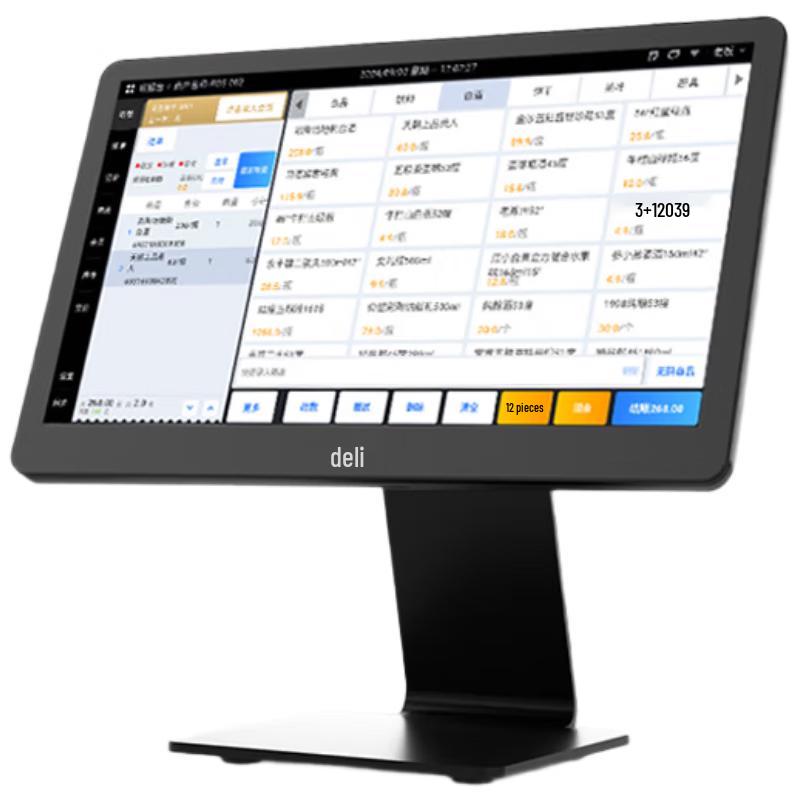 Deli Универсальная Android POS-система с сенсорным экраном, штепсель CN (адаптер в комплекте)