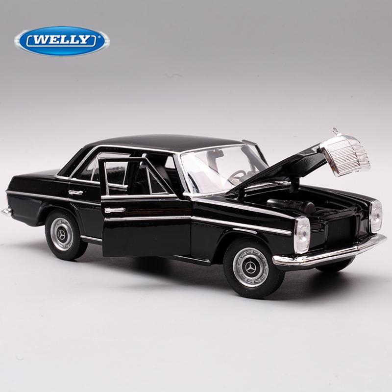 EEAO1 WELLY 1:24 Mercedes-Benz 220 Alloy Car Model Simulation Diecasts Metal Classic Retro Old Car Model Collection Childrens Toy Gift