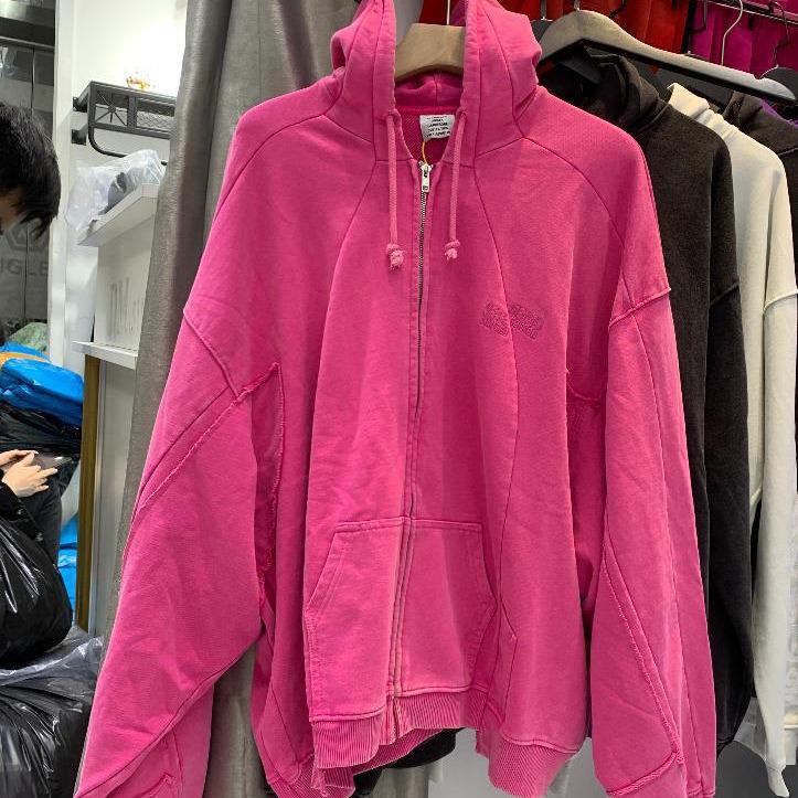 Модный unisex толстовка-худи с капюшоном и молнией в стиле пэчворк 2023