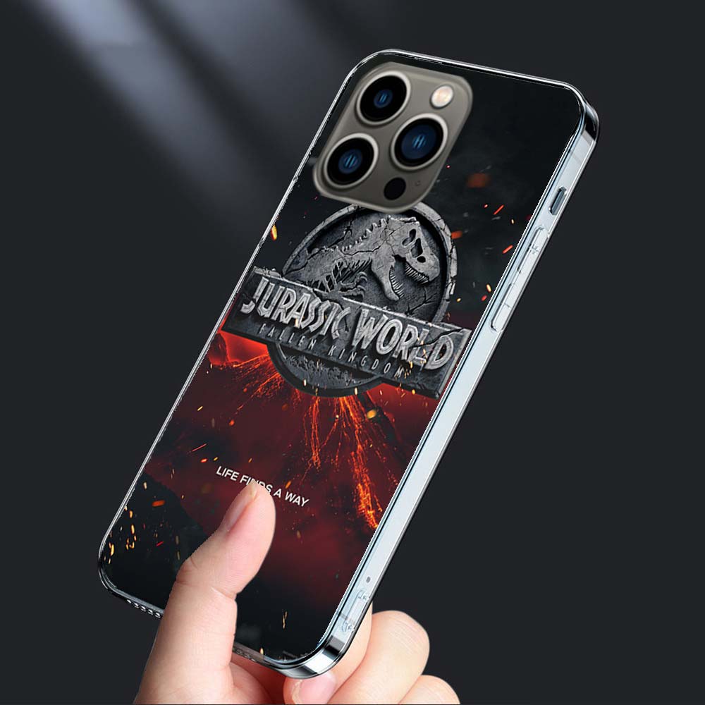 Чехол для телефона Новый Мир Парк Юрского Периода Для Iphone 16E 15 Pro 14 Plus 17E 16 17 Pro Max Air 11 12 13 Mini Ударопрочный Capa Милый Cov