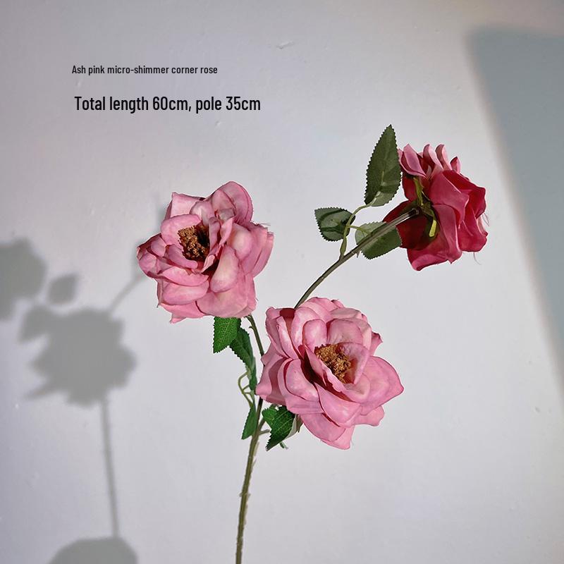 Pink Series Bubble Rose Artificial Flower Arrangement for Women's Day or Wedding Decor