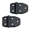 Set of 2 Dummy Hinges for Tape Stainless Steel Universal Fit for Toyota Spacia and Custom Outer Door Hinges by Three B Works Cars, Double-Sided