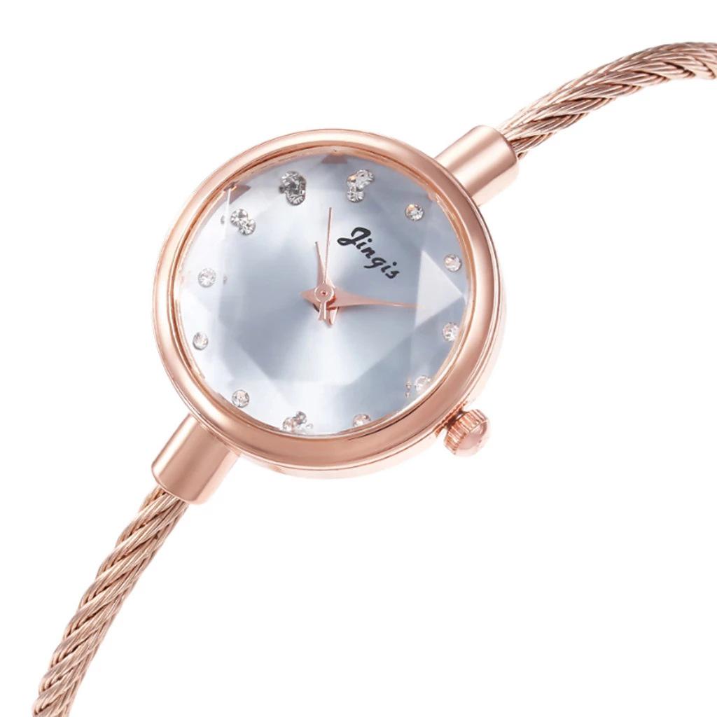 Модные женские часы-браслет из сплава кварца конфетного цвета