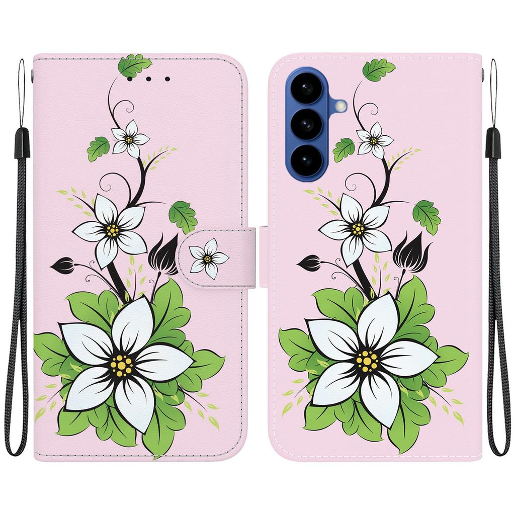 For Samsung Galaxy A57 5G Wallet Phone Case Anti-Drop Pattern Printing Leather Flip Cover with Strap