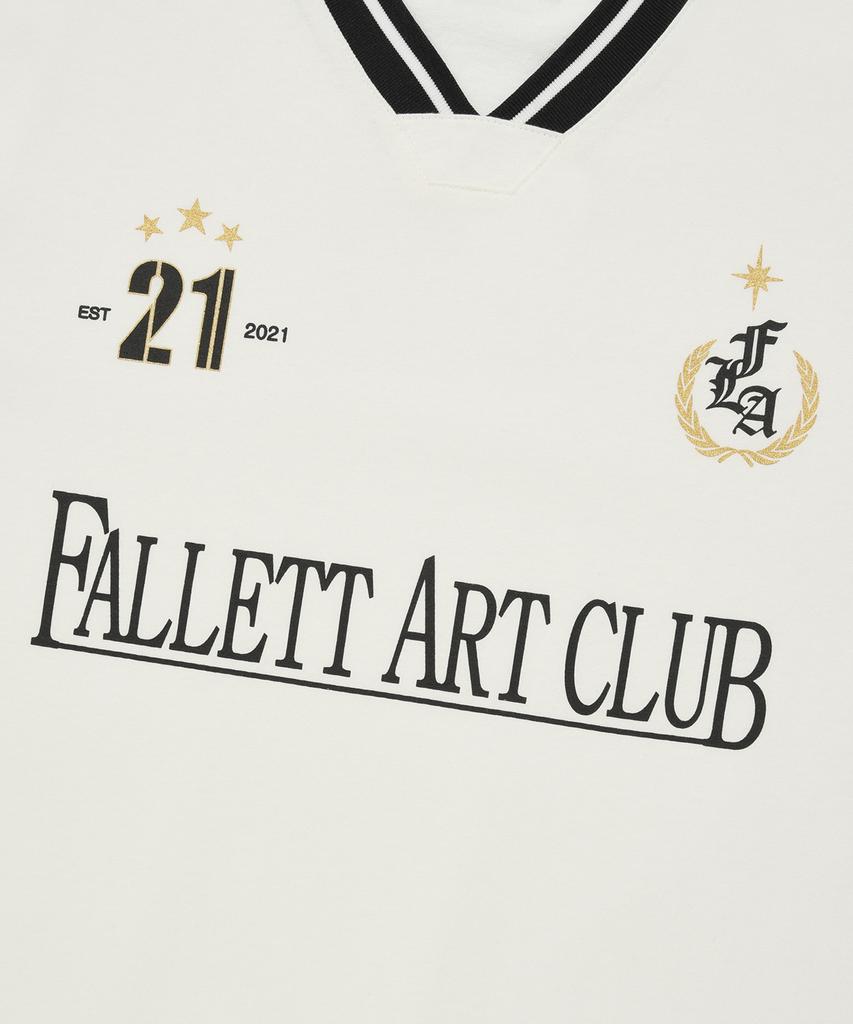 FALLETT Art Club Football Short Sleeve T-Shirt White
