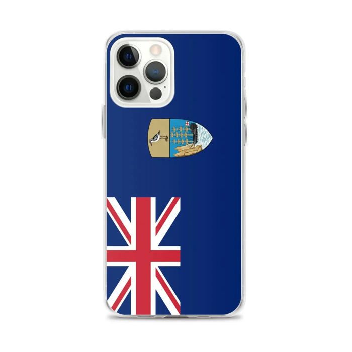 Coque Télephone Drapeau Sainte-Hélène, Ascension Et Tristan Da Cunha - iPhone 12 Pro Max