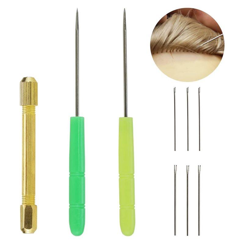 Тренд 2025 Набор из 9 предметов Инструменты и материалы для изготовления волос DIY для вшивания волос, для перепрошивки волос