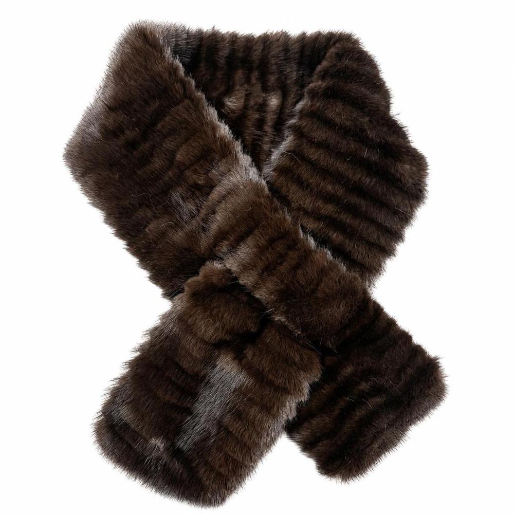 Faux Mink Fur Plush Neck Warmer Soft Plush Faux Fur Collar Gifts Fur Neck Wrap Winter Wear