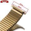 16mm-22mm Stainless Steel Elastic Stretch Strap Universal Replacement Watch Band Accessories Bracelet Gold Metal Expansion Strap