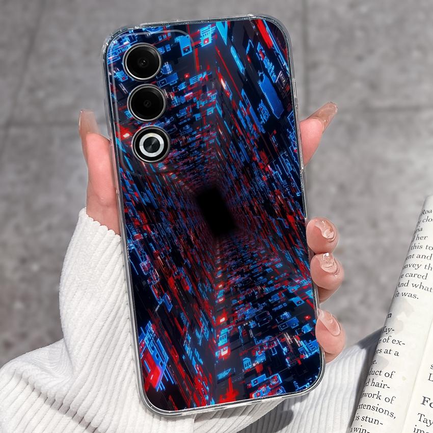 Роскошный противоударный чехол для телефона Oppo A3 A5 A1 Pro A3x AX5 AX5s A7 A8 Ace2 с милыми цветочными узорами, прозрачная защита из ТПУ, задняя крышка для корпуса Oppo