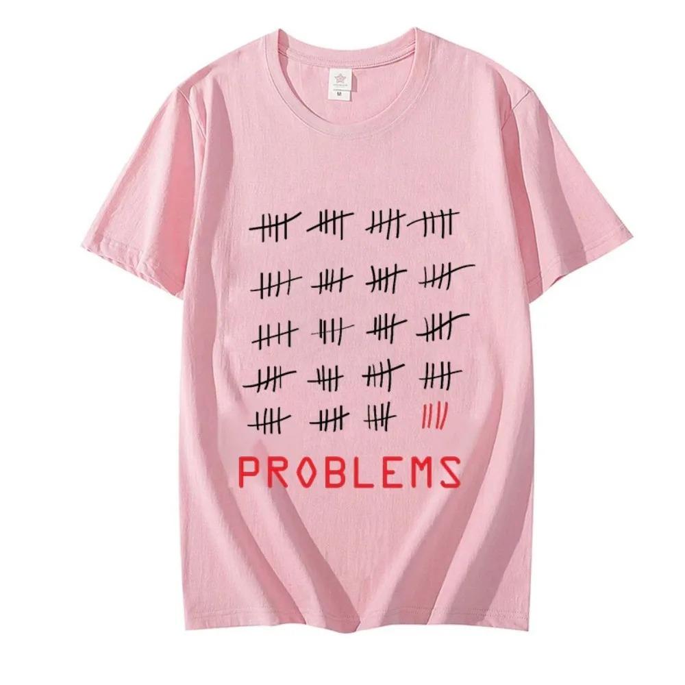 Летняя удобная дышащая рубашка 99 Problems Черная классическая футболка Мужская уличная повседневная футболка Свободные футболки с короткими рукавами
