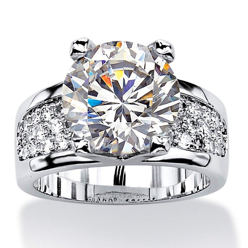 Классические женские обручальные кольца, кольца «вечность», полностью инкрустированные, «iced out», для невесты, для свадебной церемонии, для вечеринки, кольца на пальцы, роскошные украшения