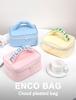 Korean Style Pastel Cotton-Filled Handbag Cosmetic & Travel Wash Bag