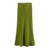 Fashion Kaslead Women's Silk Satin Skirt