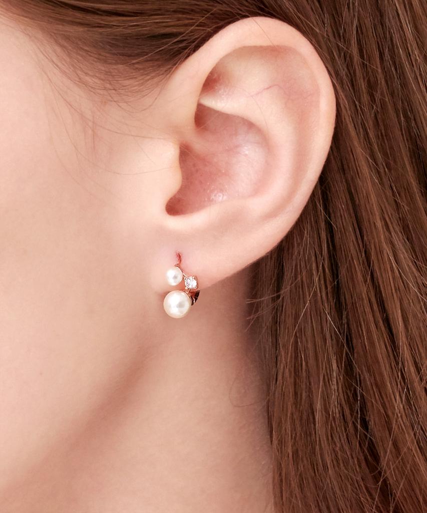 Ellejewelry 14K Gf Жемчужные серьги-пусеты Elgpee215