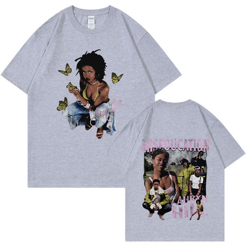 Lauryn Hill Music Album Graphic T-Shirt Men's Women's Vintage Casual Short Sleeve T Shirt Fashion Hip Hop T Shirts Streetwear
