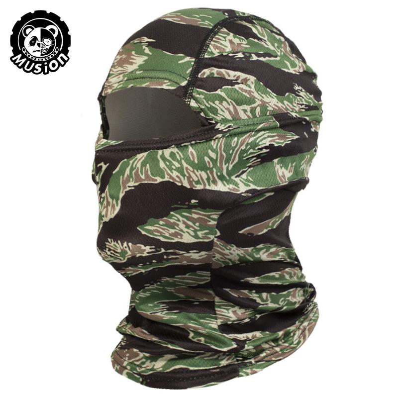 MusionTactical Балаклава Маска для лица Полная Быстросохнущая Пеший туризм Велоспорт Кемпинг Охота Страйкбол Капюшон Шапка Велосипедная защита головы Летняя Мужская Женская