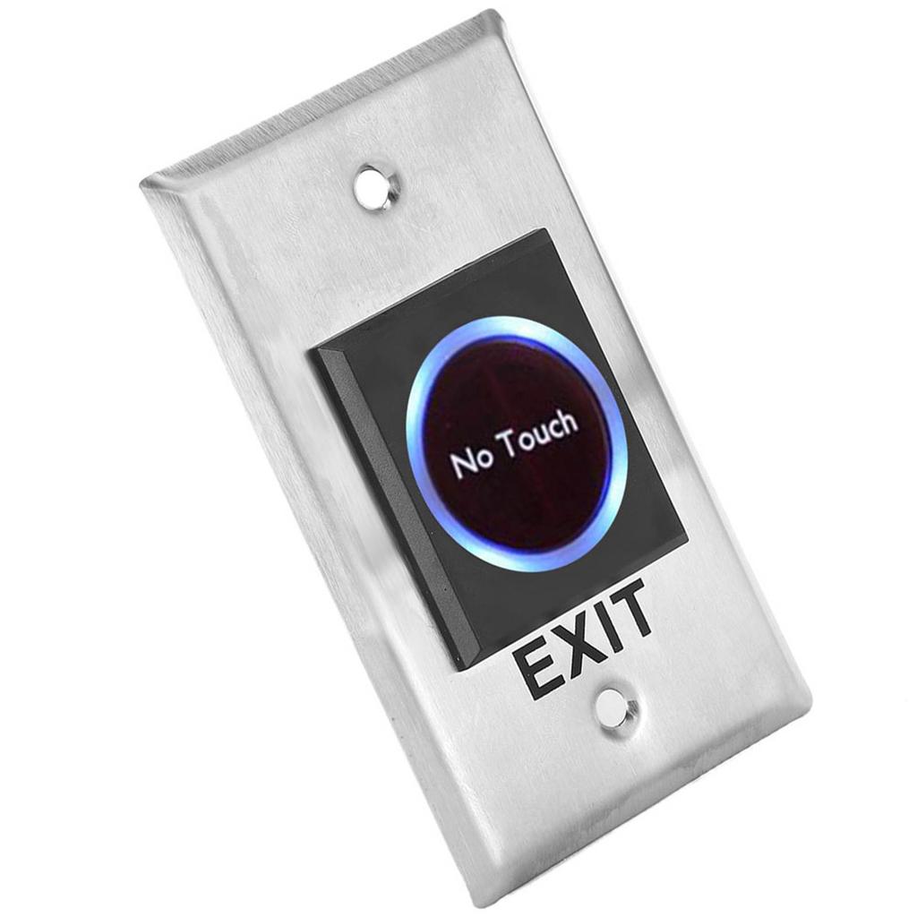 DC12V Infrared Sensor Switch Contactless Touch Free Door Exit Button with Backlight for Access