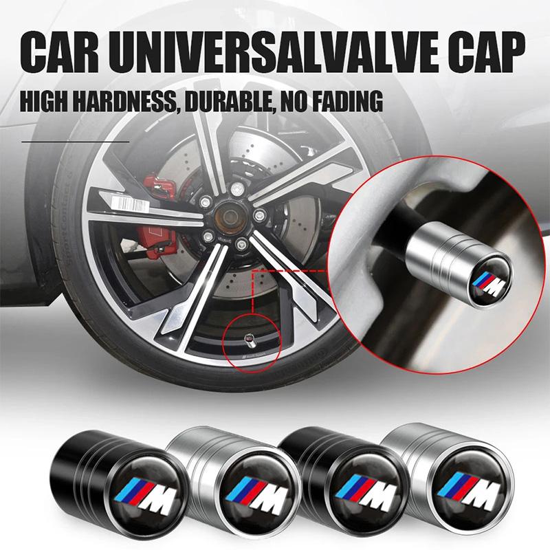 xmrzc8 4Pcs 3D Metal Wheel Tire Valve Caps dust-proof Cover For BMW M X1 X2 X3 X4 X5 X6 X7 G20 G30 6GT E46 E39 E90 E60 F10 Accessories