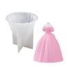 Exquisite Wedding Dress Craft Mold  Crystal Drop Glue Ornaments Moulds Silicone Candle Molds Silicone Craft Molds