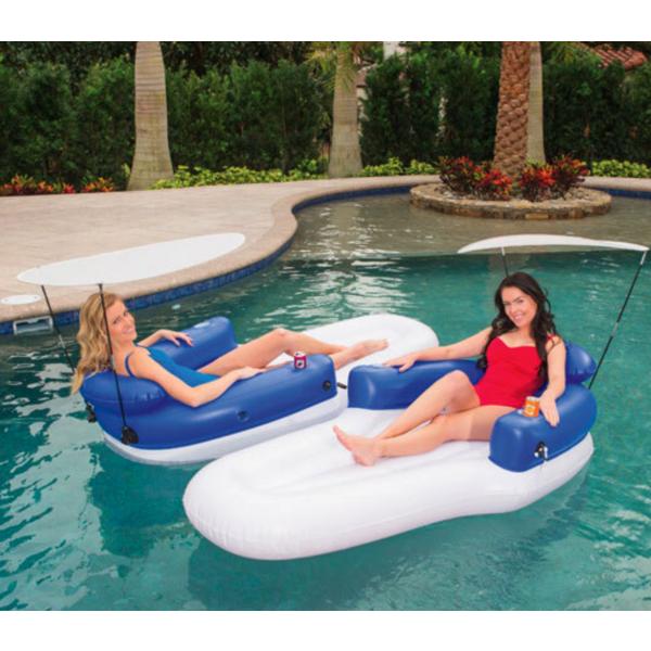Трубка для взрослых Bestway 2IN1 Shade Lounge Water Play BW43132, корейские водные развлечения