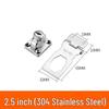 No-Drill 304 Stainless Steel Lock for Refrigerator, Cabinet, Wardrobe or Freezer with Buckle Lock Plate