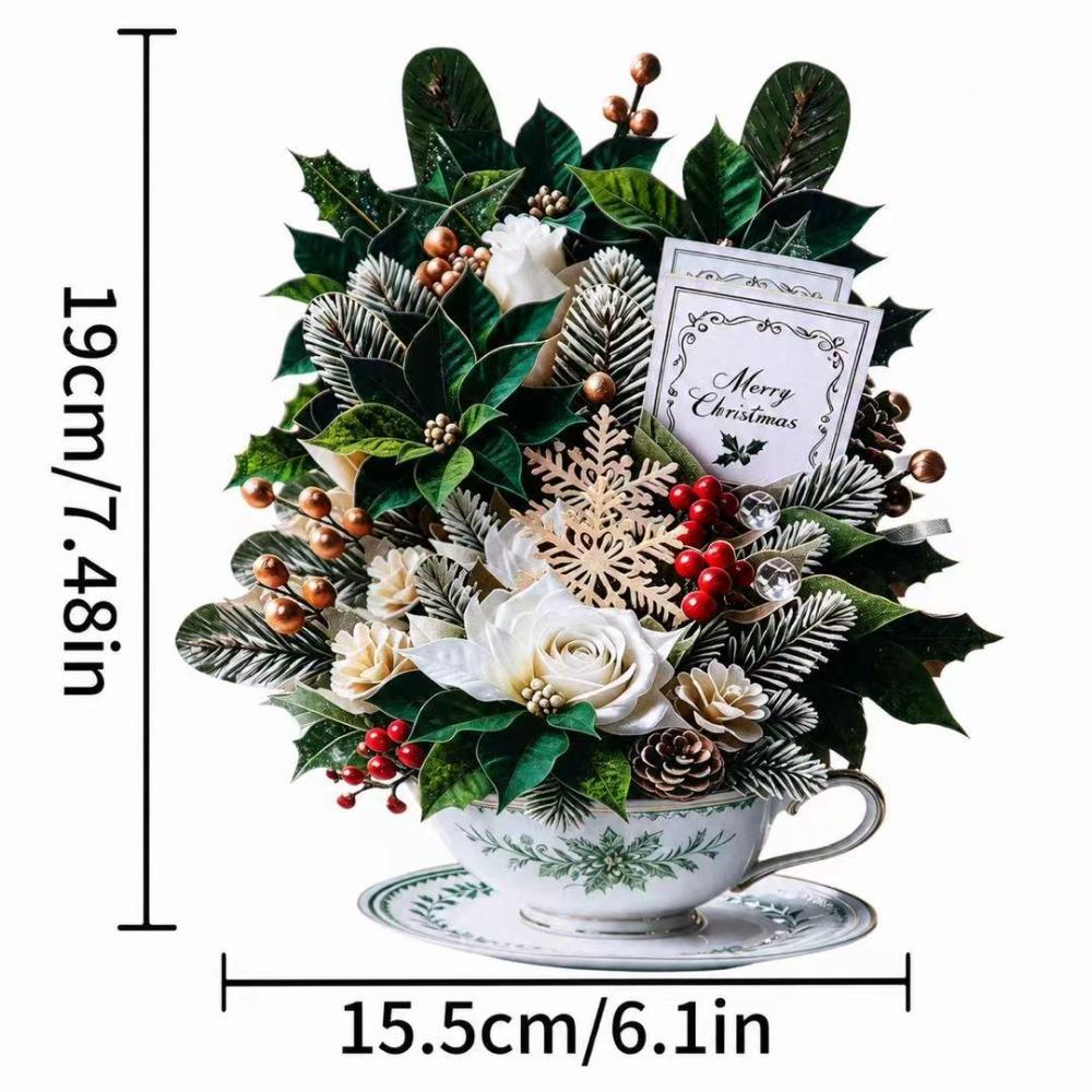 with Envelope & Message Note Christmas Greeting Cards 3D Pop Up Card for Mother's Day