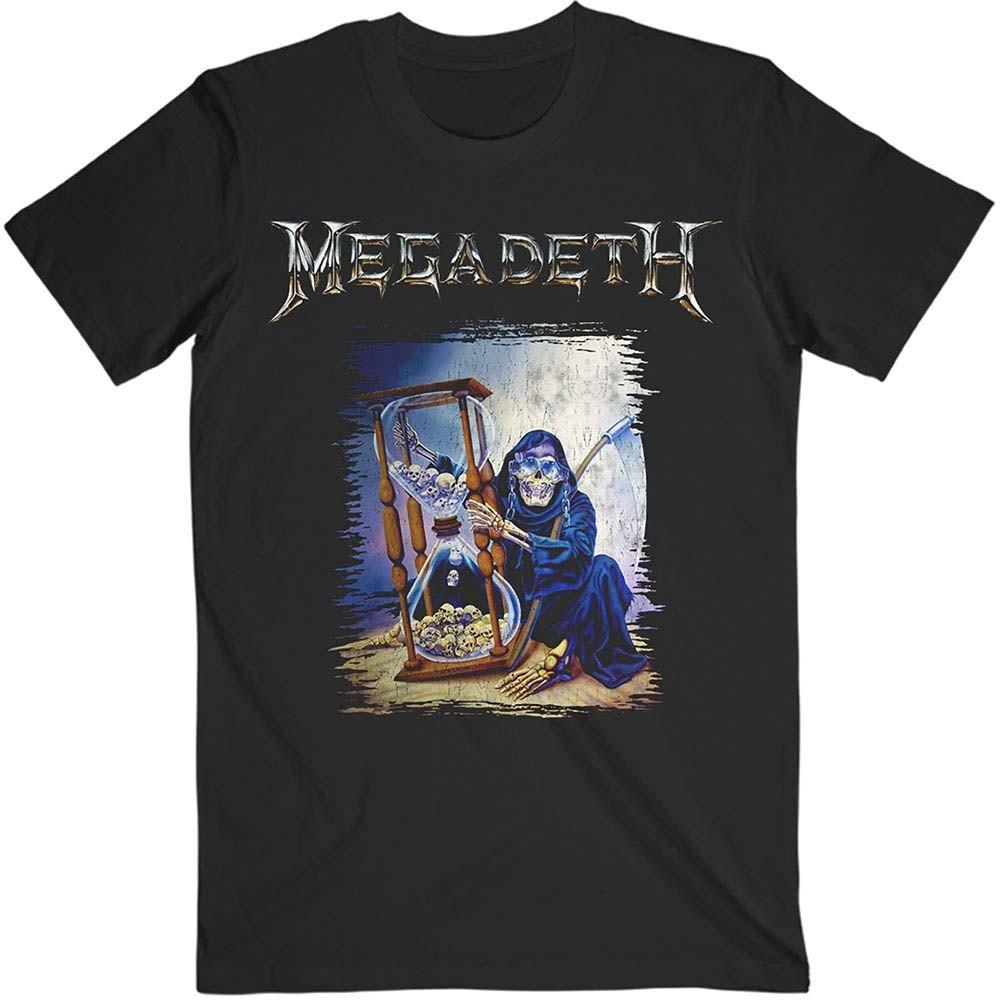 Men's Megadeth Countdown Hourglass Slim Fit T-shirt Large Black