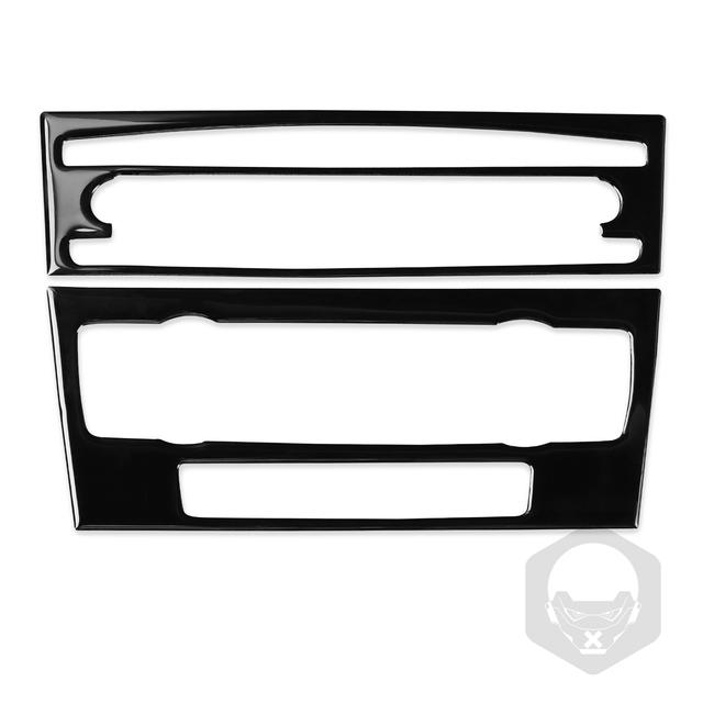 Для Bmw 3 серии 2005-2012 e90 e92 Piano Black Кондиционер CD Панель управления Пластиковая крышка Аксессуары для салона автомобиля