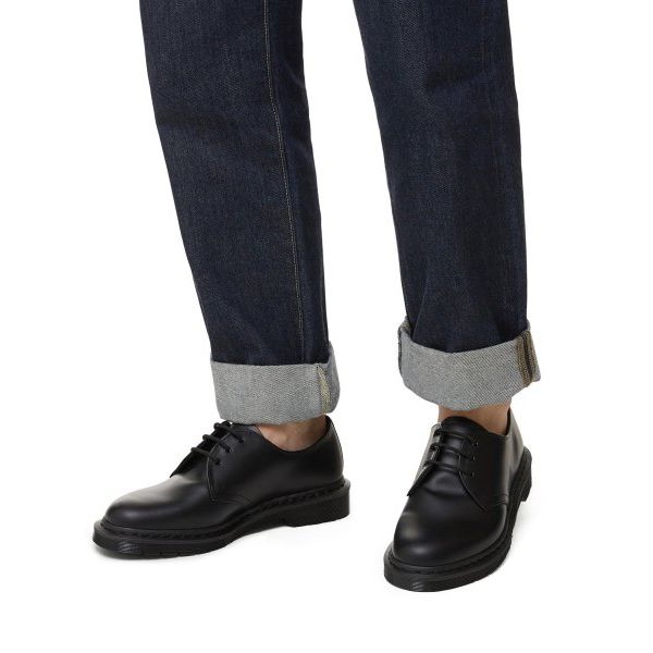 Доктор. Черные оксфорды унисекс Martens 1461 Mono Smooth Leather 14345001