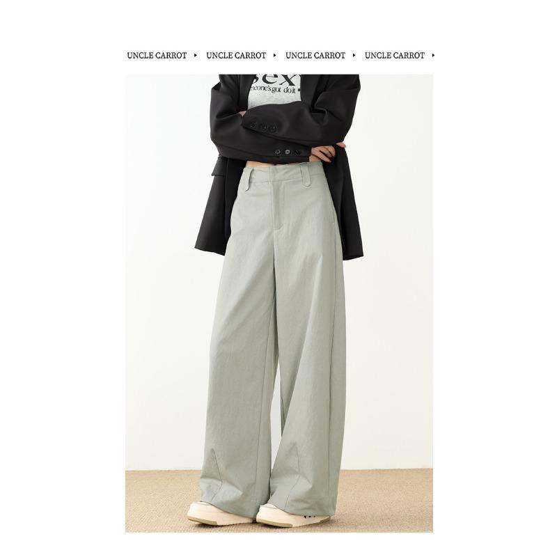 Women High Waist Wide Leg Cutting Cargo Pants
