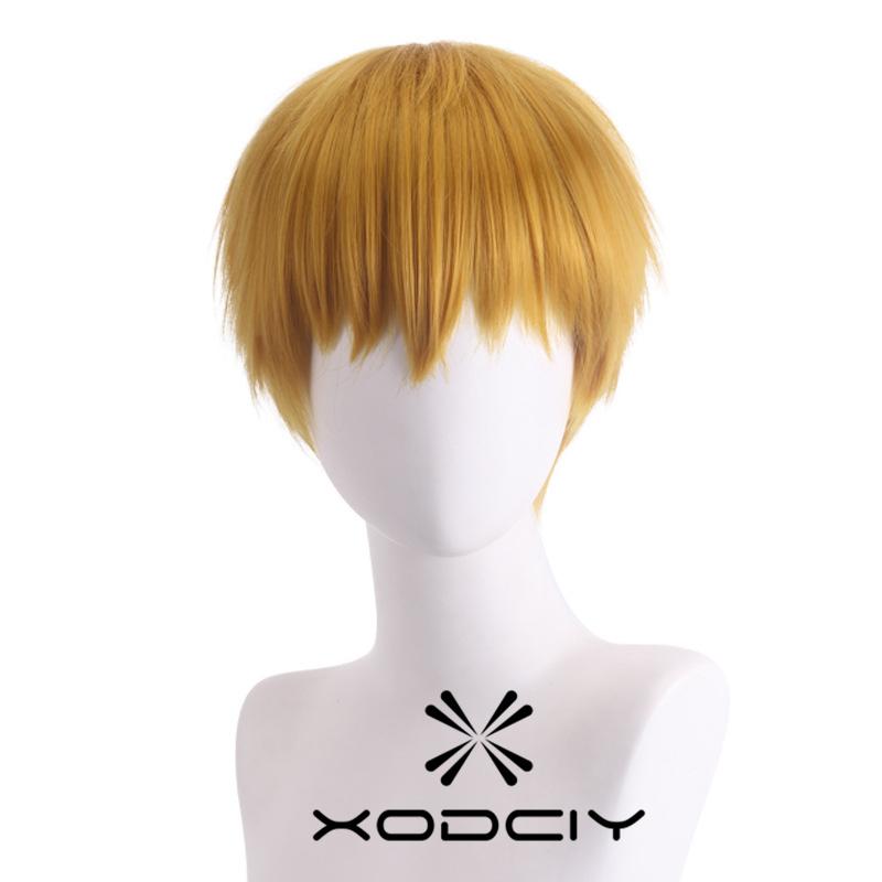 Аниме Mob Psycho 100 Аратака Рейген Косплей Парик Короткий Термостойкий Синтетический Парик для Хэллоуина Вечеринки Ролевые Игры + Шапочка для Парика