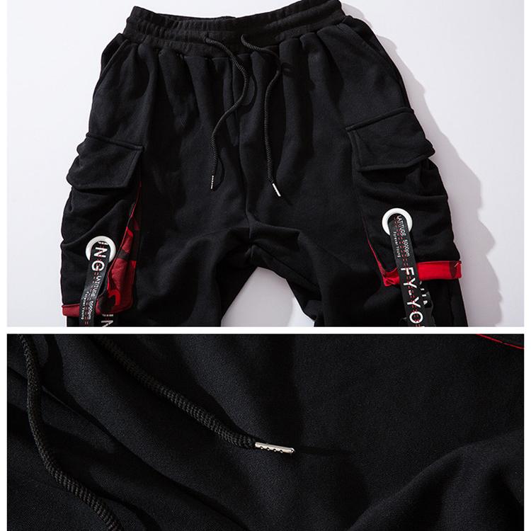 Мужские брюки уличные хип-хоп лямки брюки мужские брюки модные мужские брюки