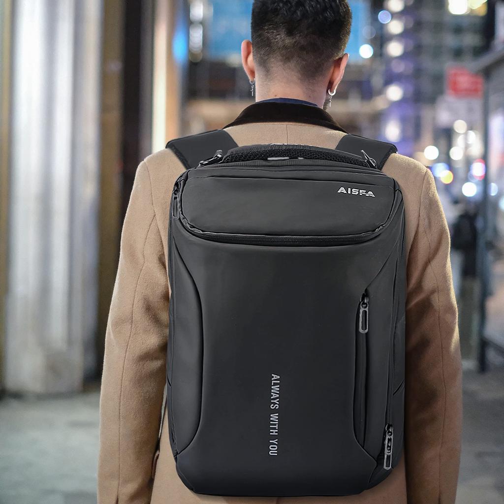 Business Waterproof Laptop 17 Inch Large A4 Multiple Mountain Unisex [AISFA] Backpack, Men's Rucksack, Rucksack, Rucksack, Bag, PC, 30L, Capacity,