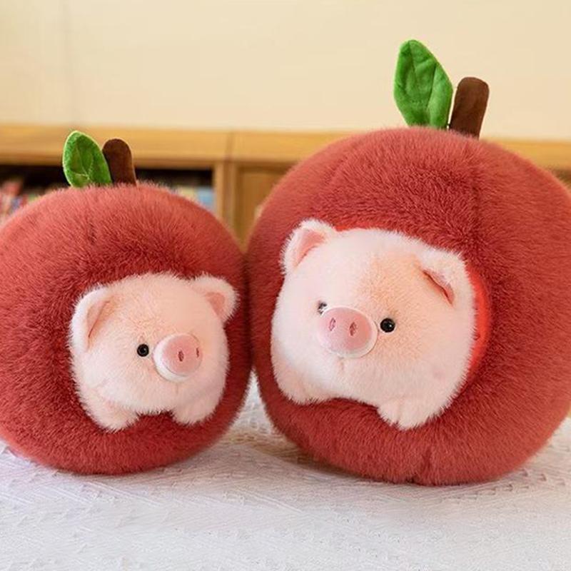 Модная плюшевая игрушка-кукла Свинка Apple, милая кукла-свинка, съемная кукла-подушка, кукла-подарок, кукла-захватчик