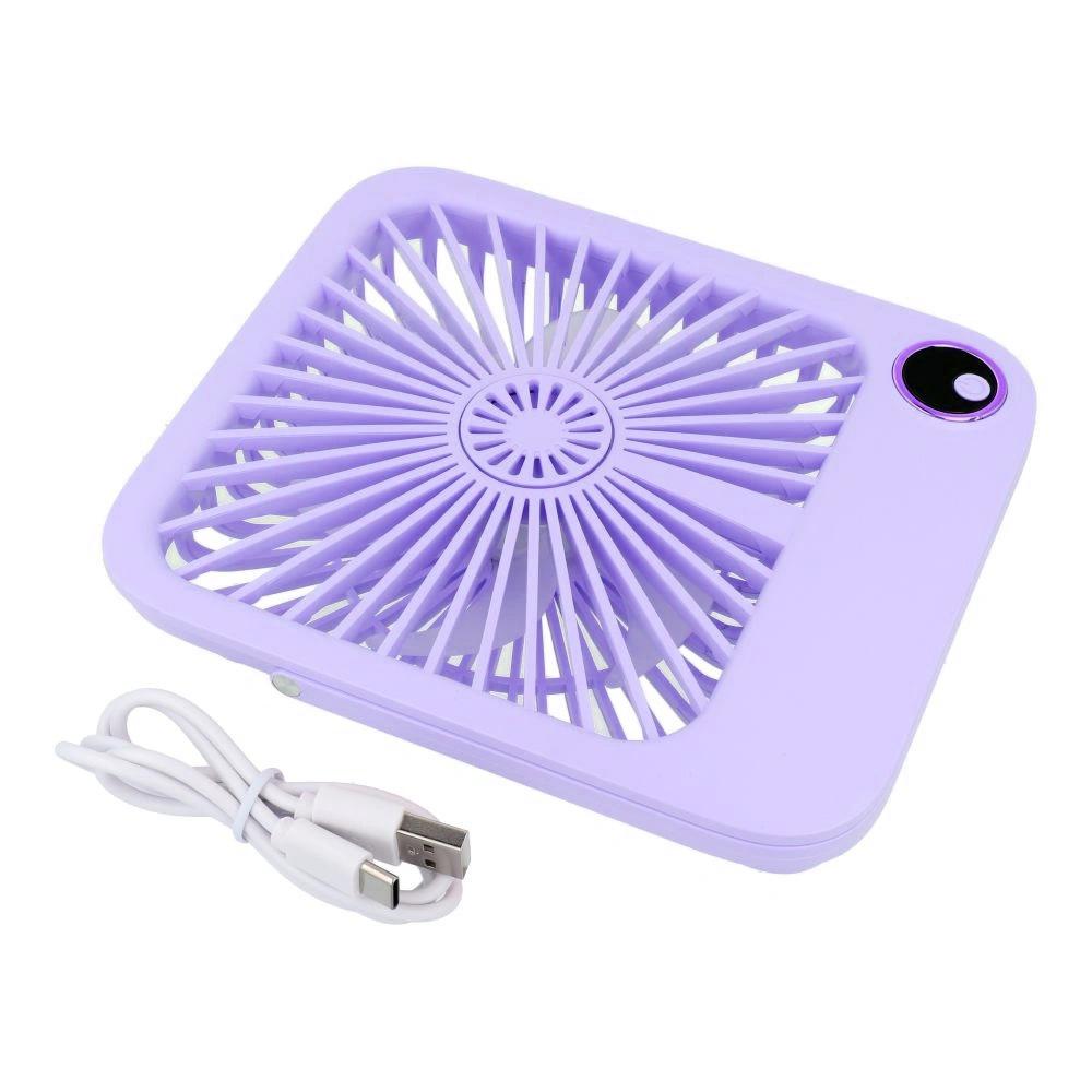 Desk fan, W30, with adjustable stand, purple