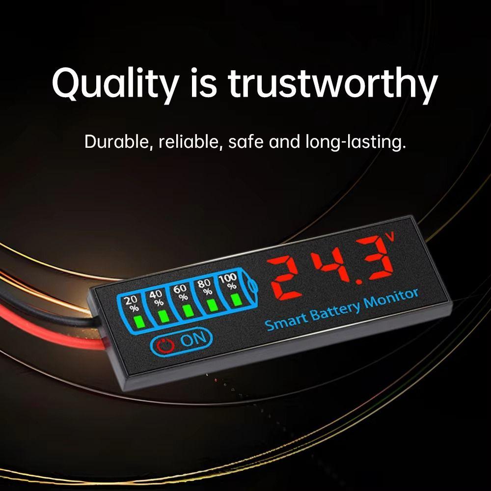 Intelligent Battery Level Indicator 12V 24V Battery Power Display Panel DIY Charging Tester