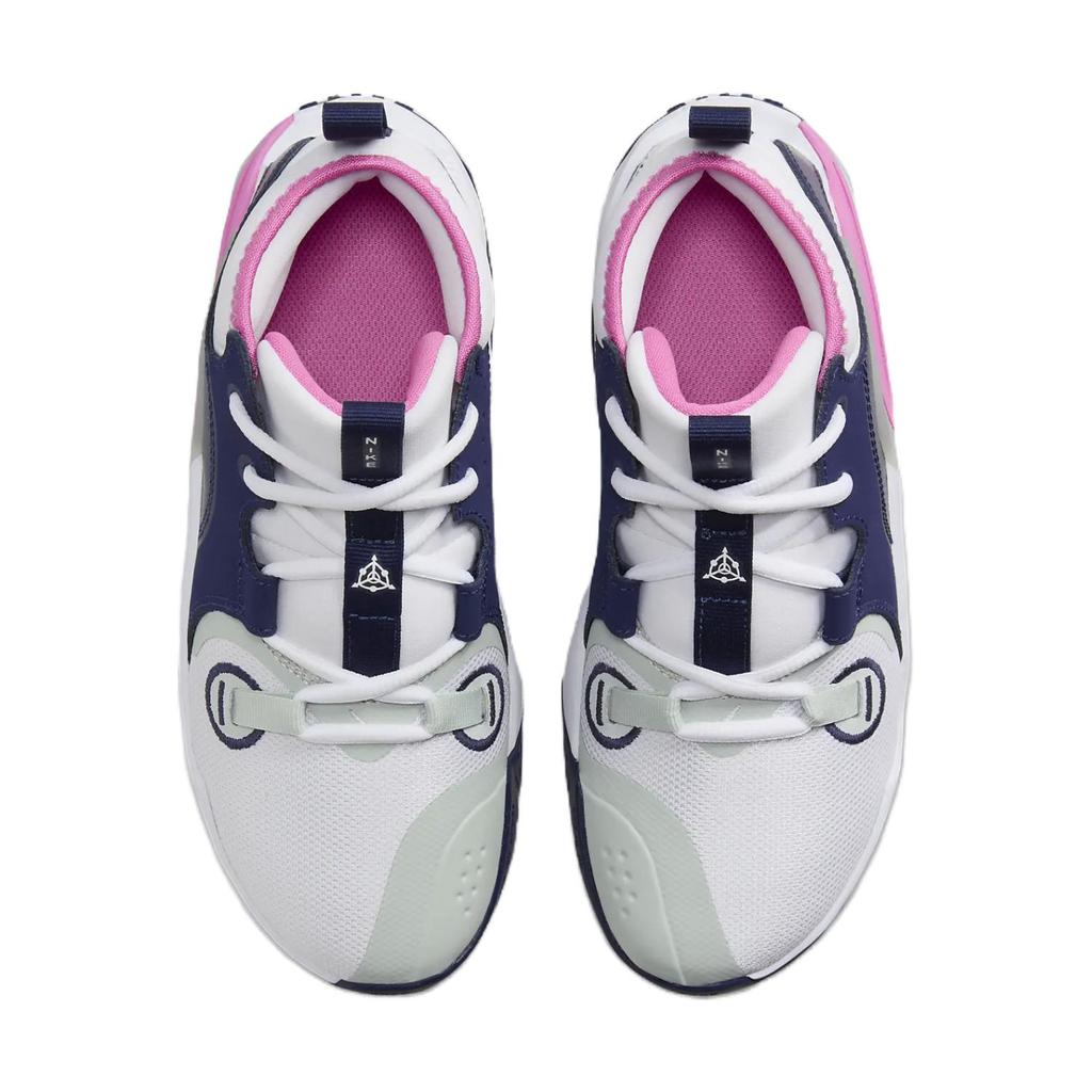 Nike Air Zoom Crossover 2 GS White Midnight Navy Pink Kids Sneakers Light-Silver Playful-Pink FB2689-102