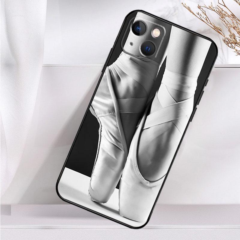 Балетные Туфли Пуанты Чехол с Амортизацией для iPhone 17 16 15 14 11 Pro Max Plus 12 13 Mini 16e 17 Air Чехол для Телефона