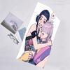 1pc KPop Demon Hunters ZOEY6 Beach Towel, Beach and Seaside Swimming Pool Equipment, Fashion Pattern, Rectangular, Travel Essentials