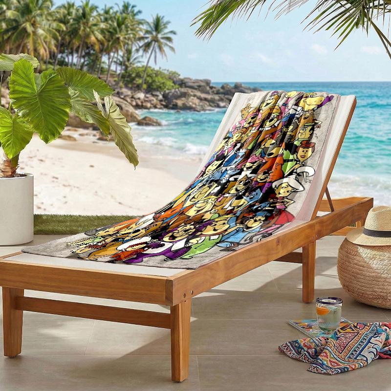 Flintstones Fashion Beach Towel: Ideal for Summer Adventures Soft, absorbent and quick drying suitable for swimming and bathing