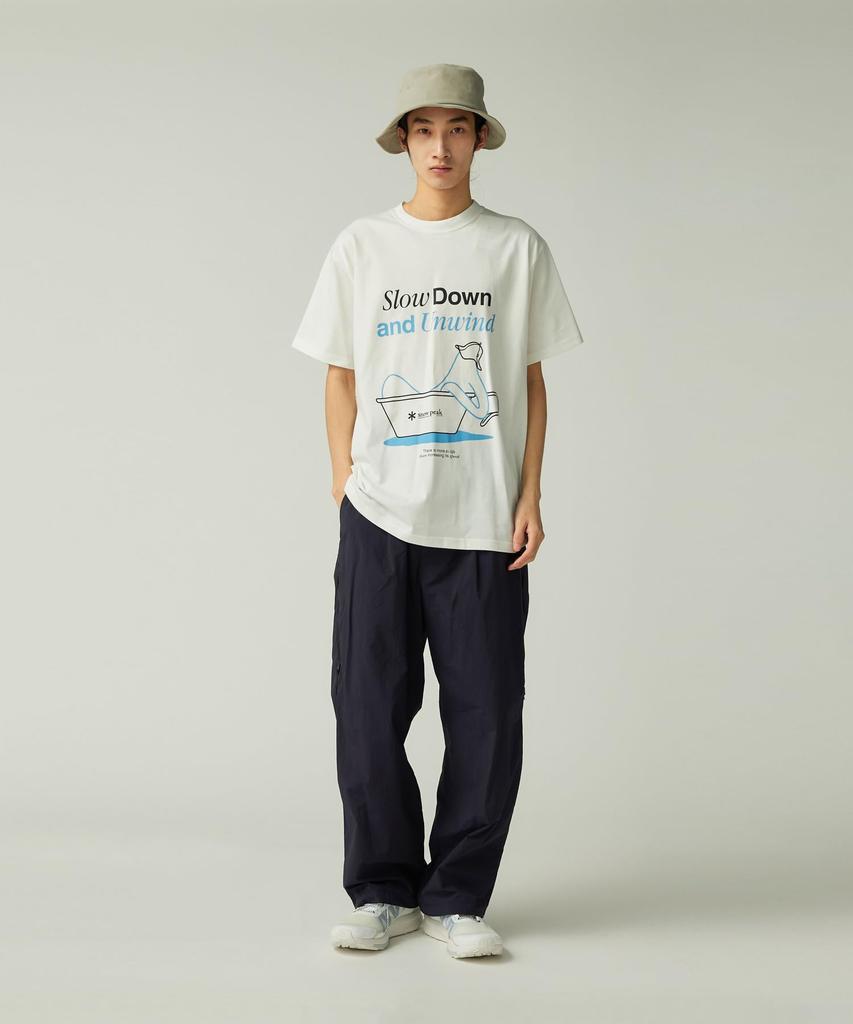 Snow Peak Nylon Tussah Utility Storage Pants and Size L PA-25AU020, Men's Women's Navy,